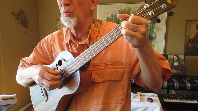 The Old Rugged Cross. Caramel Ebony Baritone Ukulele. смотреть онлайн