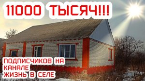 11000 подписчиков на канале Жизнь в селе!