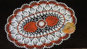 ОВАЛЬНАЯ САЛФЕТКА "АНАНАСЫ". ЧАСТЬ 3