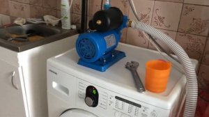 Подача воды из бака в стиральную машину