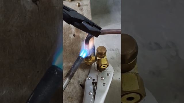 DISTMANTLING COPPER TUBE PIPE  vlog#7 #short #welding #brazing #diy