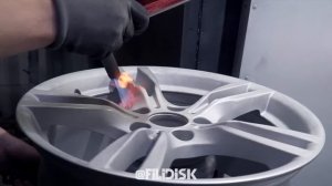 Порошковая покраска дисков! Реставрация дисков, вся технология, всего за одну минуту!