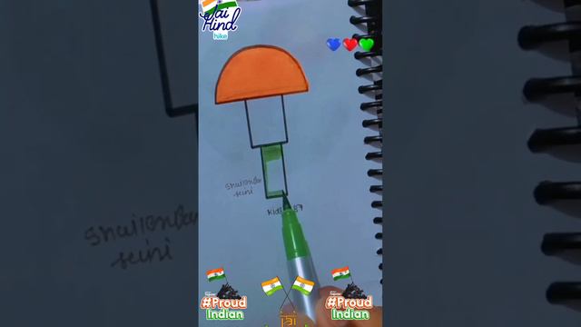 india flag 🇮🇳 umbrella 🏖️#republicday #26january #15august #india #cartoon #shortvideo #independenc