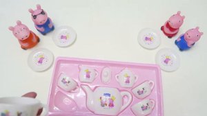Peppa Pig Королевское чаепитие Свинка Пеппа набор посуды | Свинка Пеппа из мультика пьет чай