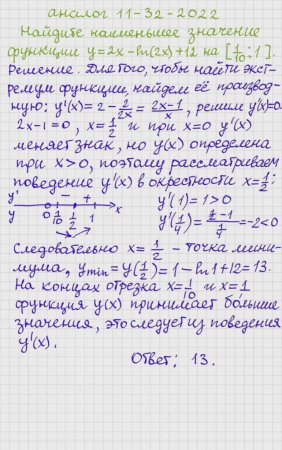 егэ, математика, профиль, аналог 11-32-2022