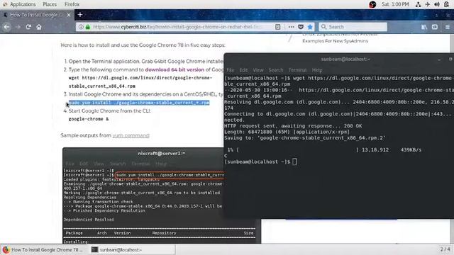 How To Install Chrome In CentOS Linux смотреть онлайн