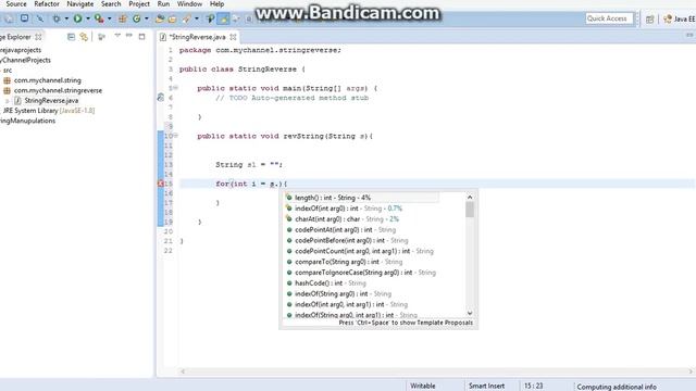 Java Reverse String смотреть онлайн