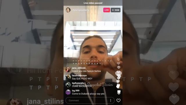 Dylan Sprayberry | Instagram Live Stream | 17 April 2017 смотреть онлайн