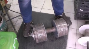 Вот так нечаянно ошиблись с весом гантели Инча