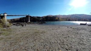 Р.Катунь, п.Катунь, У подвесного моста.