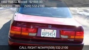 1992 Honda Accord EX 2dr Coupe for sale in Spokane , WA 9921