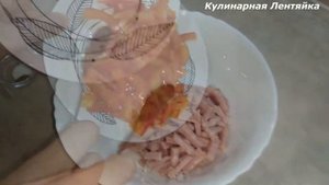 САЛАТ С ПЛАВЛЕННЫМ СЫРКОМ "ДРУЖБА"