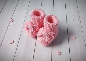 Пинетки c бантиками. (автор Ольга Соколова)