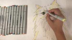 Учимся рисовать кошку маркерами! Learn how to draw a cat with markers!
