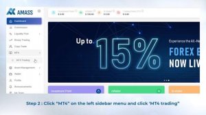 How to deposit funds into MT4 from the AMASS Platform?