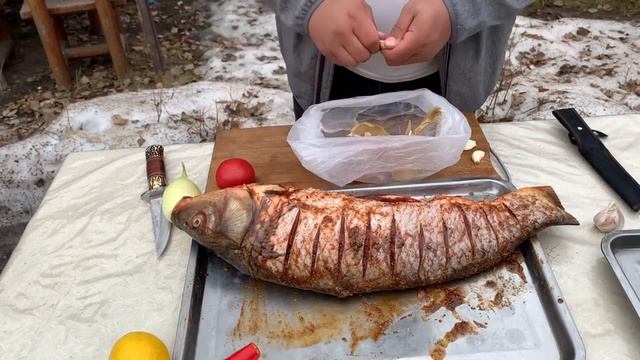 РЫБА в ТАНДЫРЕ. КАК приготовить РЫБУ в ТАНДЫРЕ. ENG SUB.