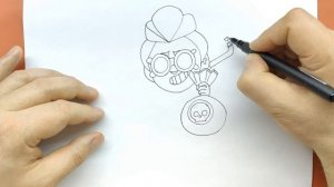 Как нарисовать Белль - Бравл Старс - How to draw Belle - Brawl Stars