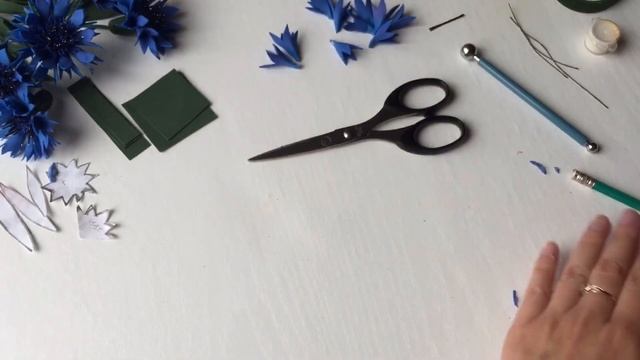 Василёк из фоамирана. Цветы из фоамирана. Foam sheet flowers making. Cornflower foam paper