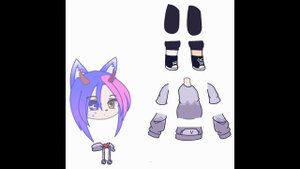 Подготовка модельки для анимации Gacha club. Часть 1