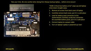 How to Fix '0190 Critical Low-Battery Error'