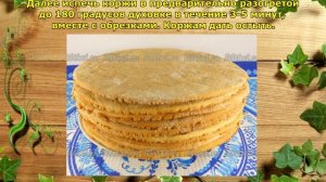 Торт "Рыжик" со сметанным кремом. Простой, нежный и вкусный.