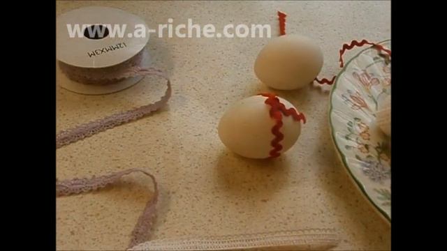 Яйца крашенные с кружевами / Oeufs colorés смотреть онлайн