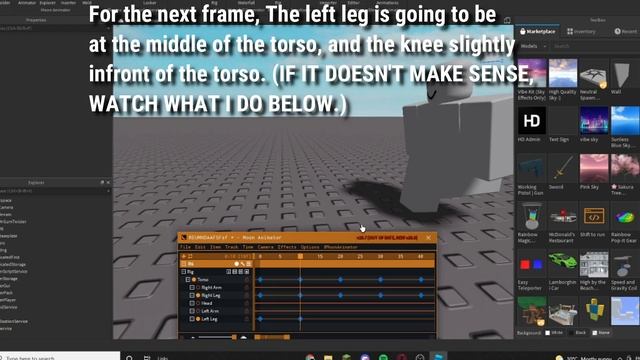 RBLX: How to create a Running Animation R6 / BETTERVERSION