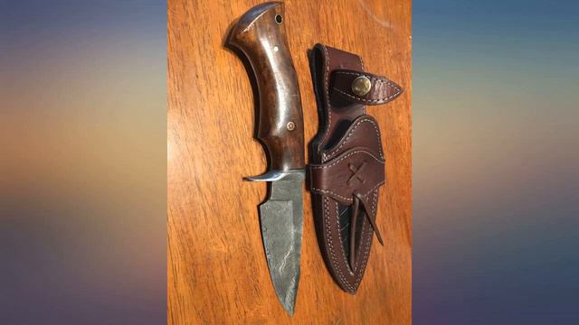 BigCat - Handmade Damascus Hunting Knife, Bushcraft Knife with Sheath. 10'/u2019 review