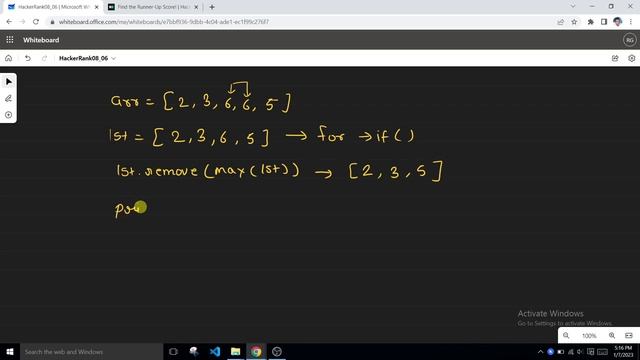 Find the Runner-Up Score! | Easy | Basic Data Types | Python HackerRank Solution | Hindi