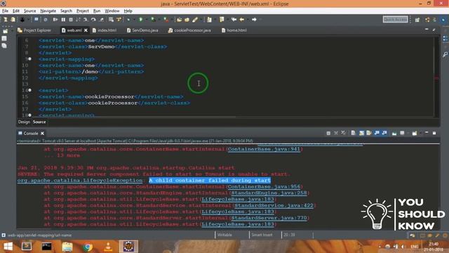 Child container failed during start eclipse servlet/jsp смотреть онлайн