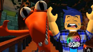 РОБЛОКС РАДУЖНЫЕ ДРУЗЬЯ - ОРАНЖЕВЫЙ МОНСТР СЪЕЛ МЕНЯ В ROBLOX