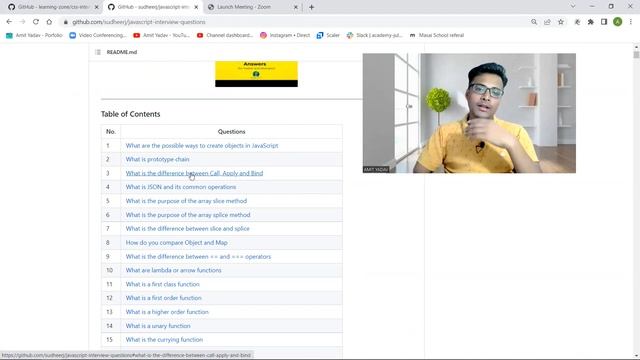 Top JavaScript Interview Questions | JavaScript Interview Questions and Answers #amityadav