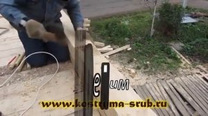 Дома из бруса  Крепление стен