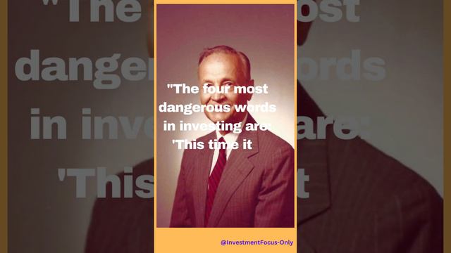 Investment Wisdom from Sir John Templeton #buffett #stockmarket #investment #investing #business