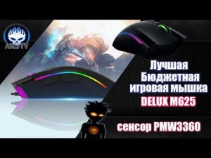 Лучшая бюджетная игровая мышка Delux M625 на сенсоре PMW3360