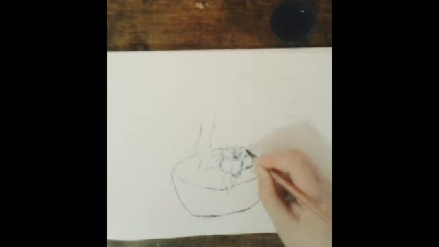 Рисую самодельной перьевой ручкой дерево суми-ё смотреть онлайн