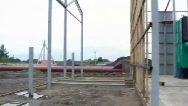 Холмогоры, монтаж котельной.