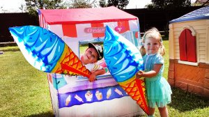 ✿ ИГРАЕМ В МАГАЗИН МОРОЖЕНОГО Огромное Мороженое Для Детей Ice Cream Unboxing VIDEO for children