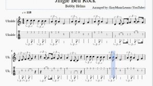 Ukulele Tab: How to play Jingle Bell Rock by Bobby Helms