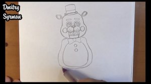 How to draw Toy Freddy, five nights at freddy's, Как нарисовать Той Фредди