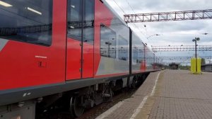 Электропоезд ЭС2Г-123 «Ласточка» на станции Великий Новгород