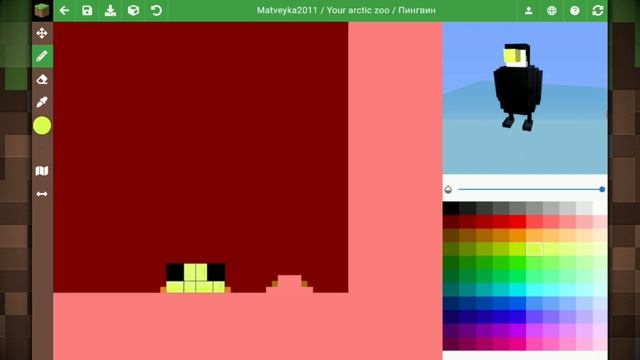 Арктический зоопарк в MineCraft. Создаю пингвинов. смотреть онлайн