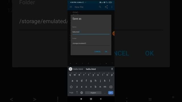 how to run html code in mobile app using sublime text editor and browser app #html5