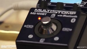 Zoom MS-100BT MultiStomp Bluetooth Guitar Effects Pedal Overview