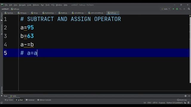 ASSIGNMENT OPERATOR IN PYTHON (HINDI) | WHAT ARE ASSIGNMENT OPERATORS?