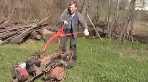 МТЗ-05 плуг настройка Часть 2 проверка на практике