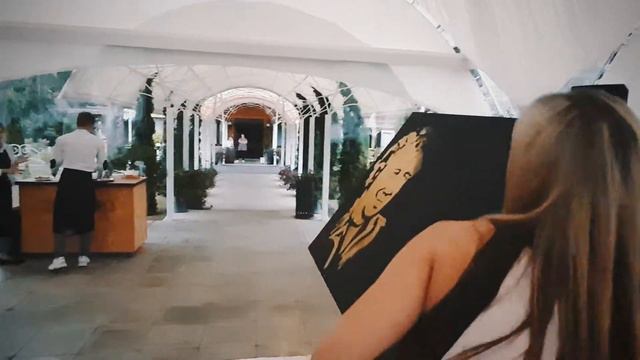 Звездное шоу на золотую свадьбу. Художник Светлана Климентина