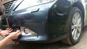 Защита радиатора для TOYOTA CAMRY VII (XV50) 2011-2014г.в. (Черная) - strelka11.ru