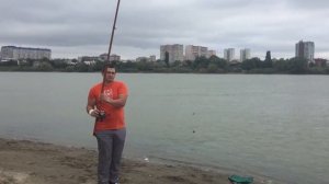Рыбалка на реке Кубань в городе Краснодаре 25.09.2018