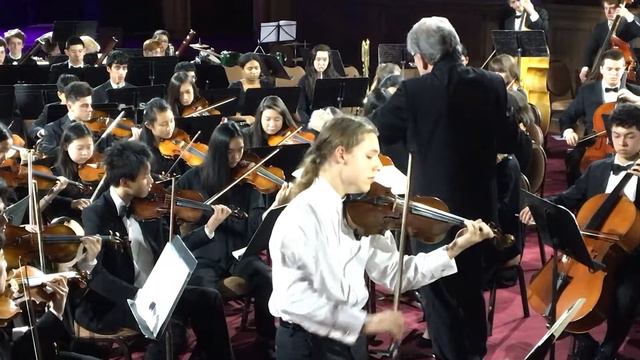 Korngold Violin Concerto, First Movement, Moderato nobile, Jonathan Altman, YPSO смотреть онлайн